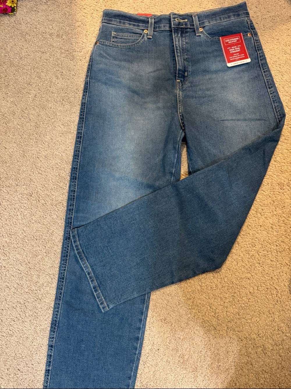 Levi's Blue Straight Leg Jeans